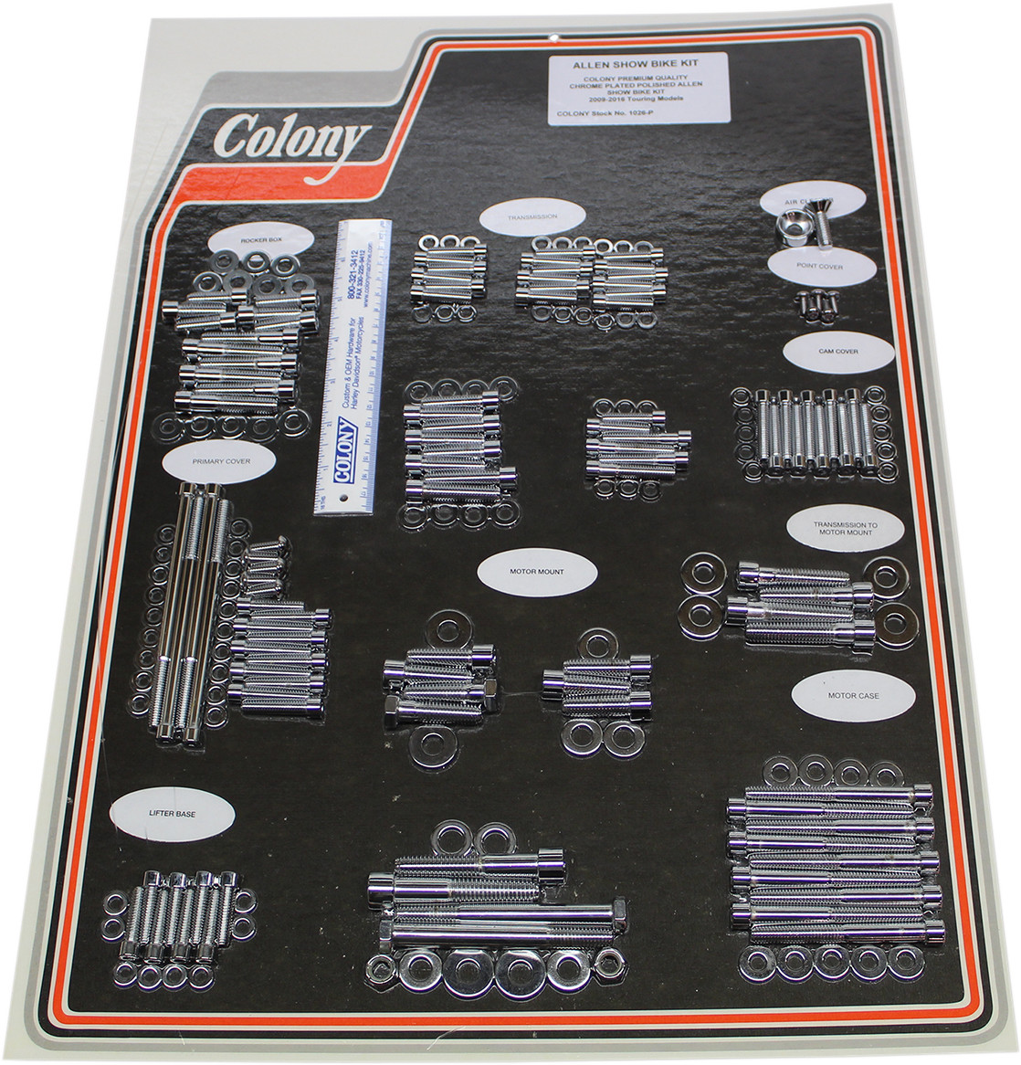 Colony Engine Bolt Kit Chrome 1026-P