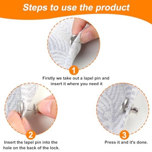 50 Pcs Metal Locking Pin Backs Pin Keepers Clasp Pin Backs Lockung Buckles