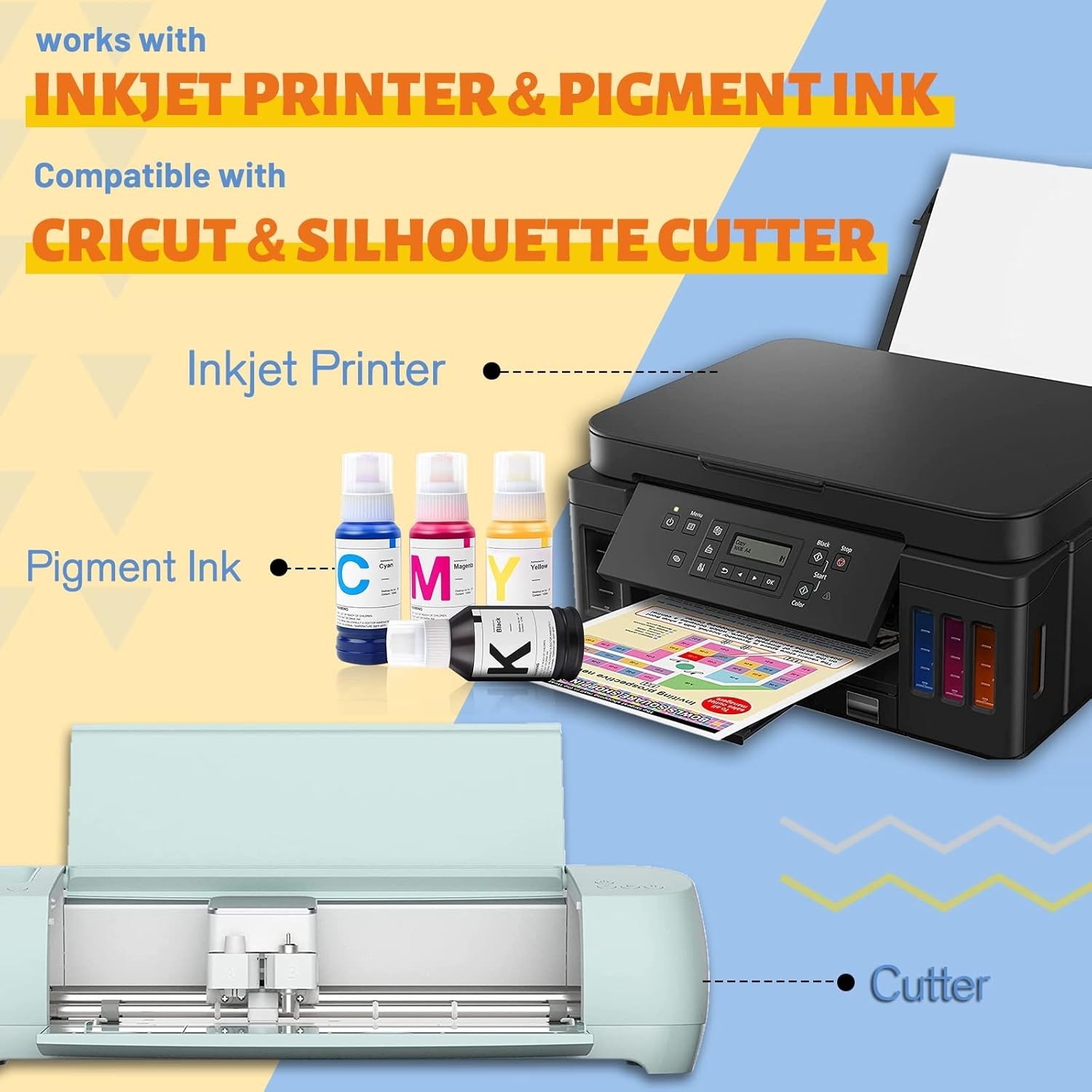 Vibrant Heat Transfer Vinyl - 50 Sheets for Light & Dark Fabrics, Easy to Use