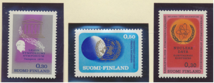 Finland Stamps Scott #493 To 495, Mint Hinged