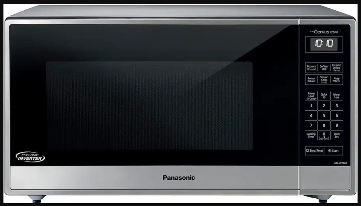 Panasonic  1.6 Cu.ft  1250 Watt Countertop Microwave Oven with Cyclonic Inverter