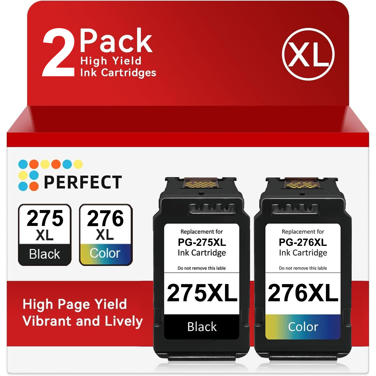 PG-275XL CL-276XL Ink Cartridge compatible with Canon Pixma TR4722 TR4700 TS3722