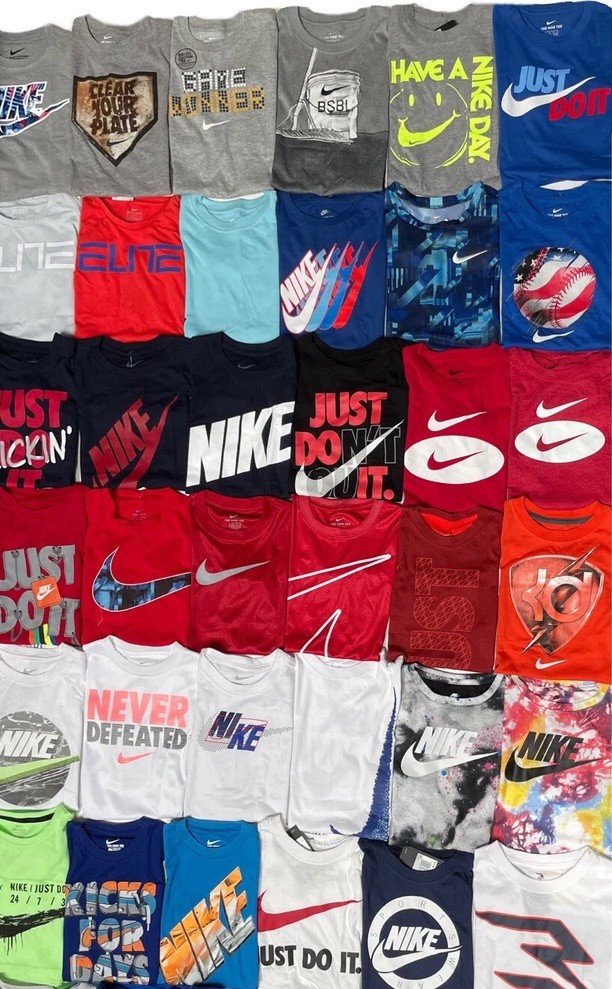 Nike Boys T-shirts, Short Sleeve DRI-FIT or CTTN Blend; Sizes 4-7 or Youth XS-XL