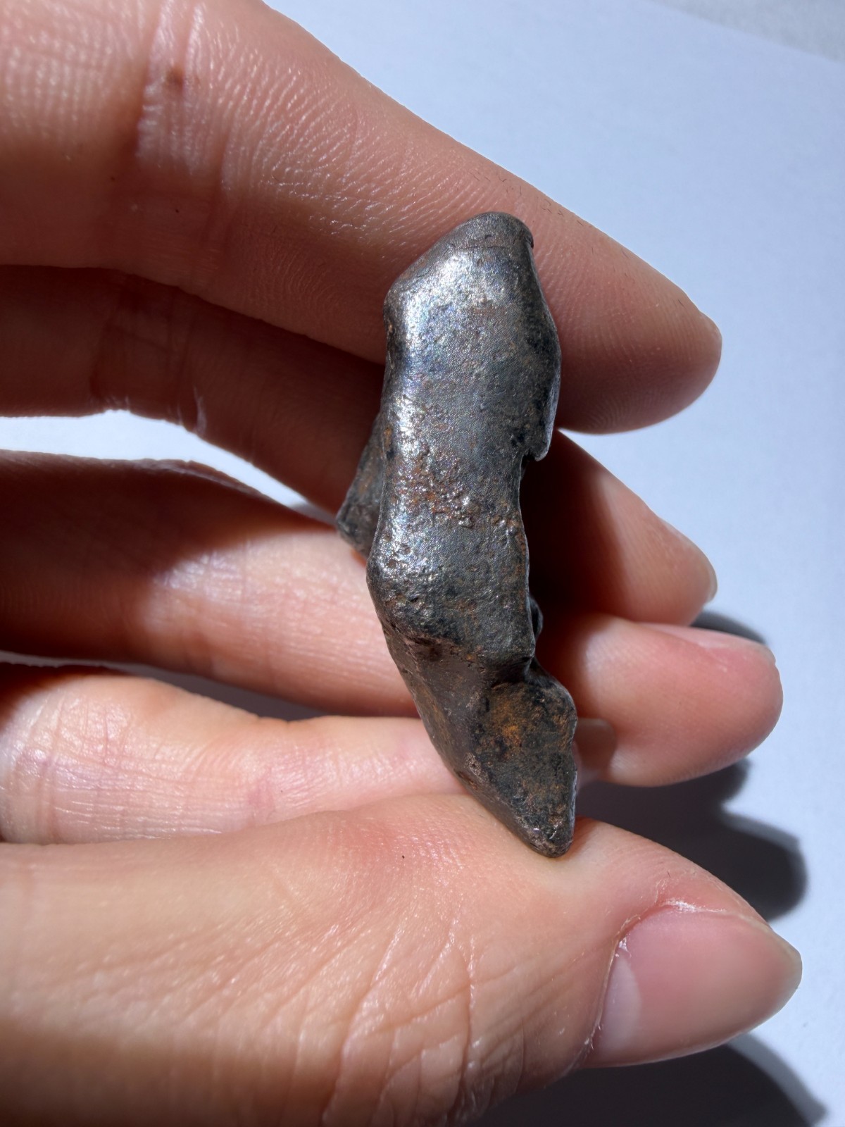 Sikhote-Alin Iron Meteorite 19.65g – Clear Rollover Lip + Beautiful Regmaglypts