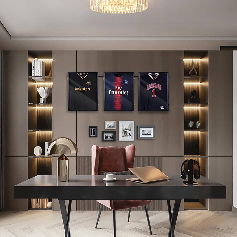 Football Jersey Display Frame Case Pro UV Box Lockable with UV Protection Hanger