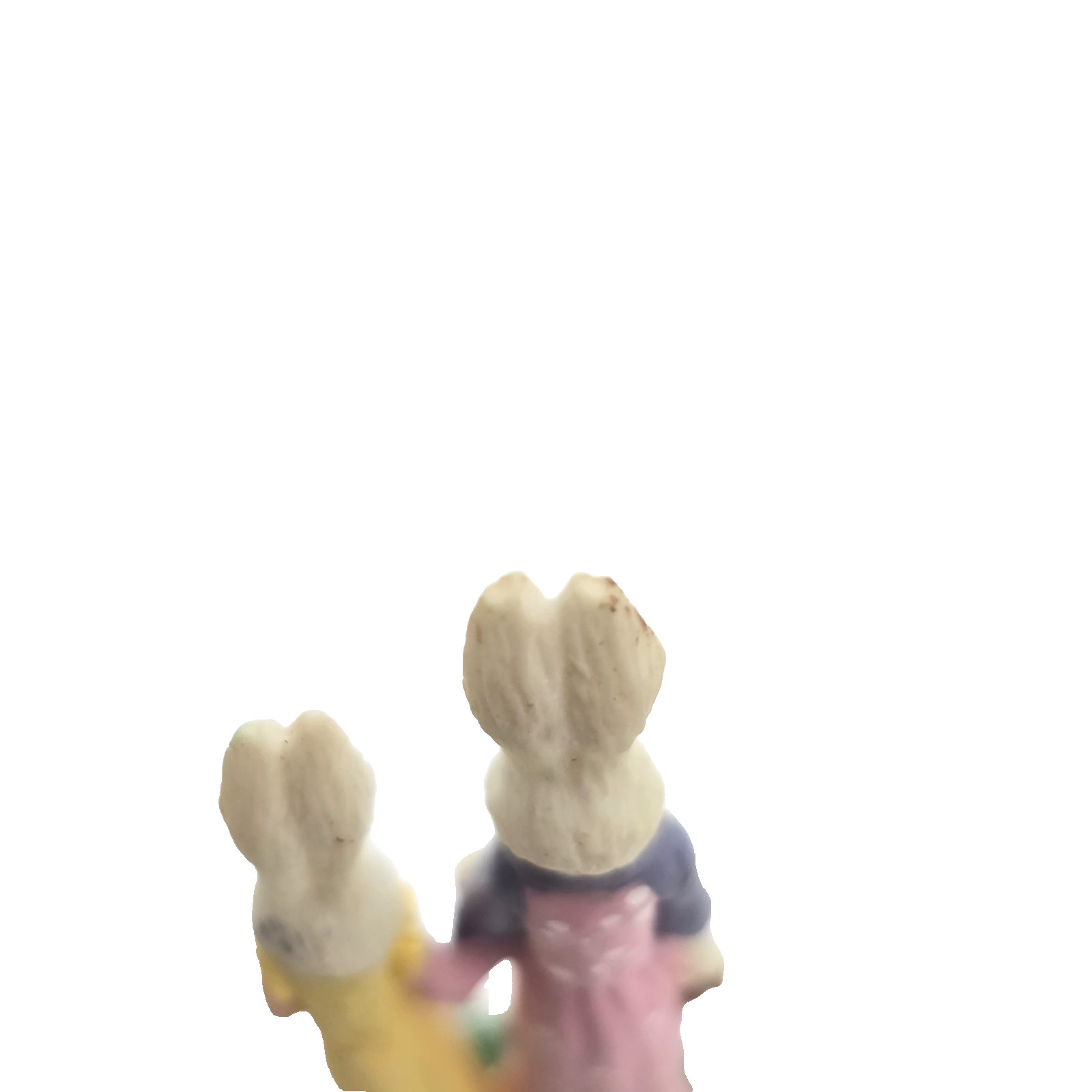 Vintage Easter Village Rabbit Bunny Houses Trees Decor Set of 12