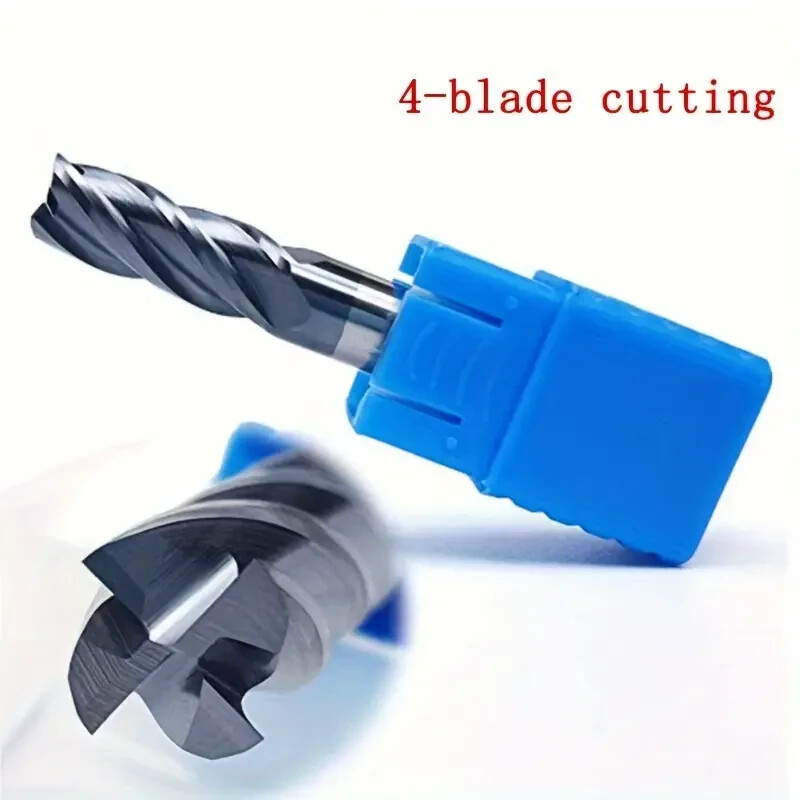 5PCS 1/2 " 4 FLUTE LONG CARBIDE END MILL - TiALN COATED