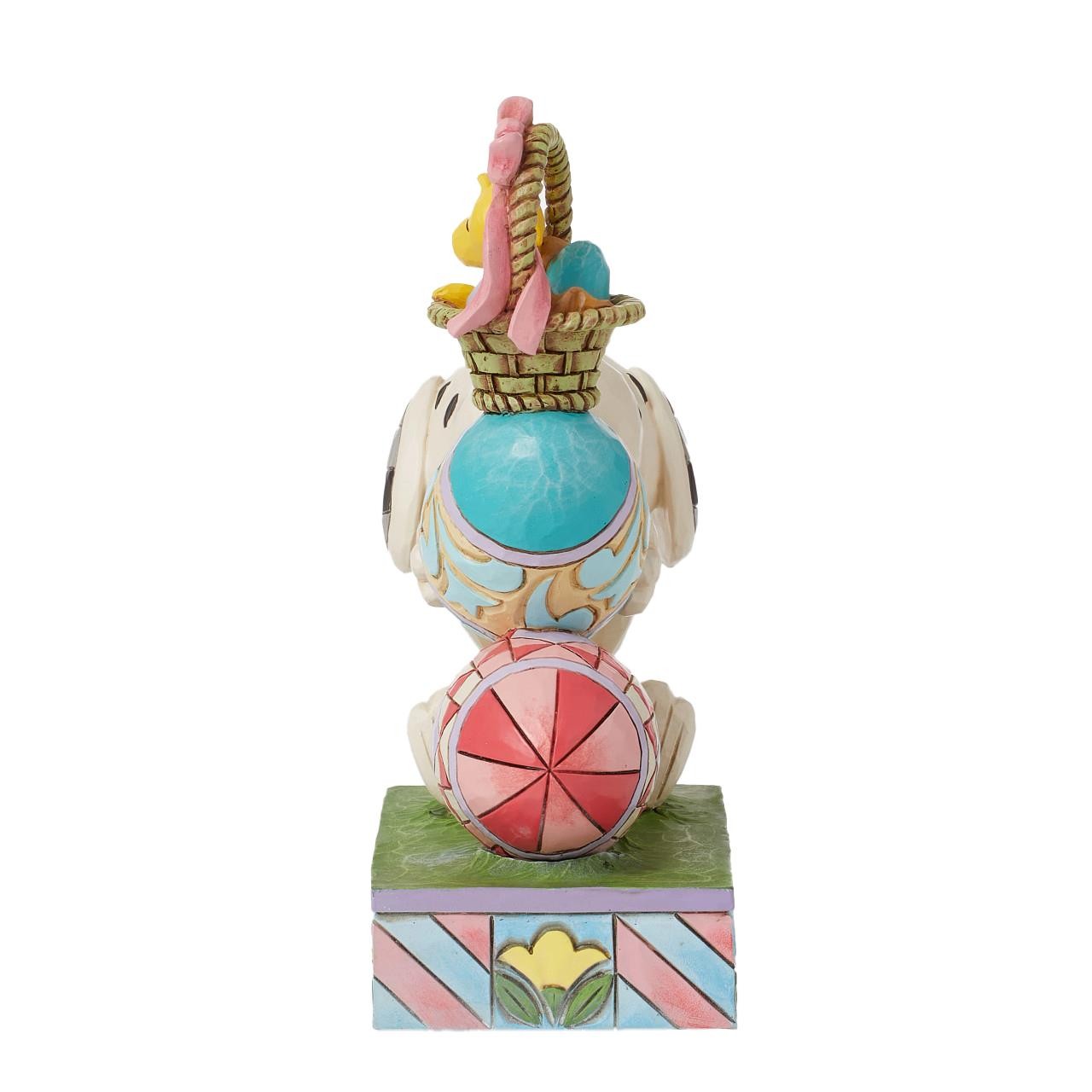 Jim Shore Peanuts Snoopy & Woodstock Stacking Easter Eggs Figurine 6016262