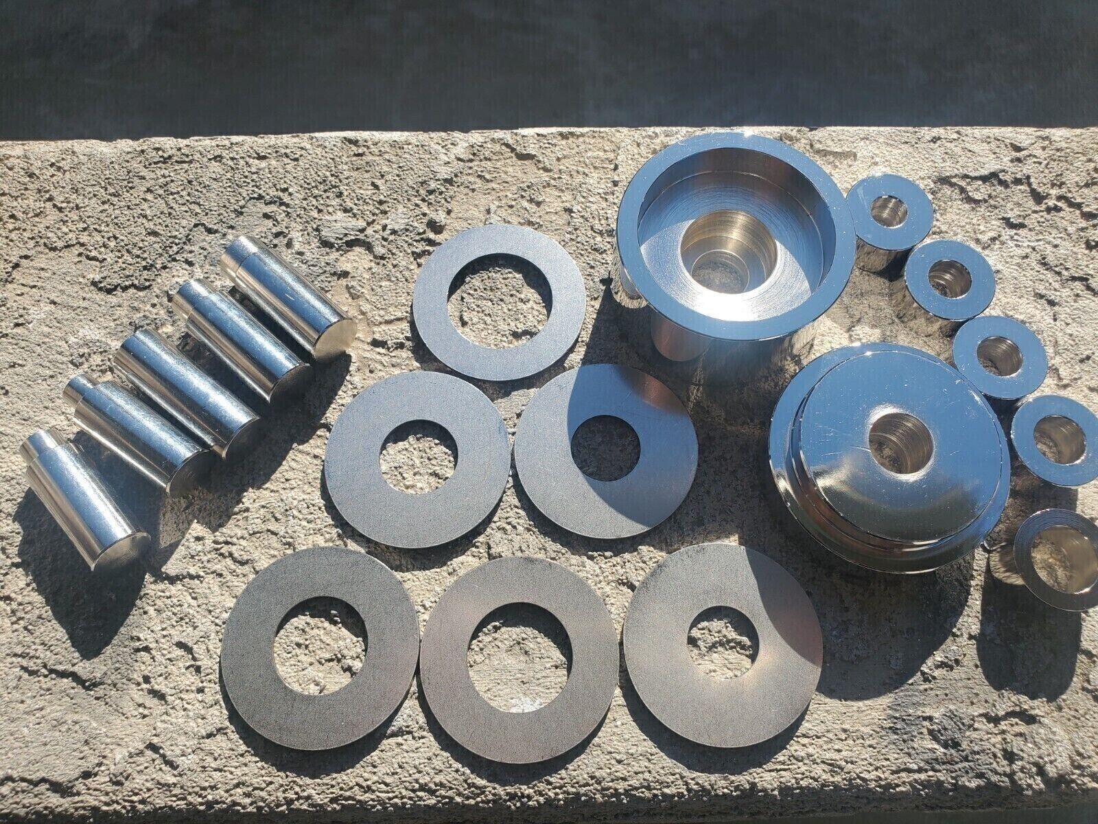 BIG Coin Ring Punch Set, YES Spacers 2inch Coin rings MONEY MAKER Handmade USA