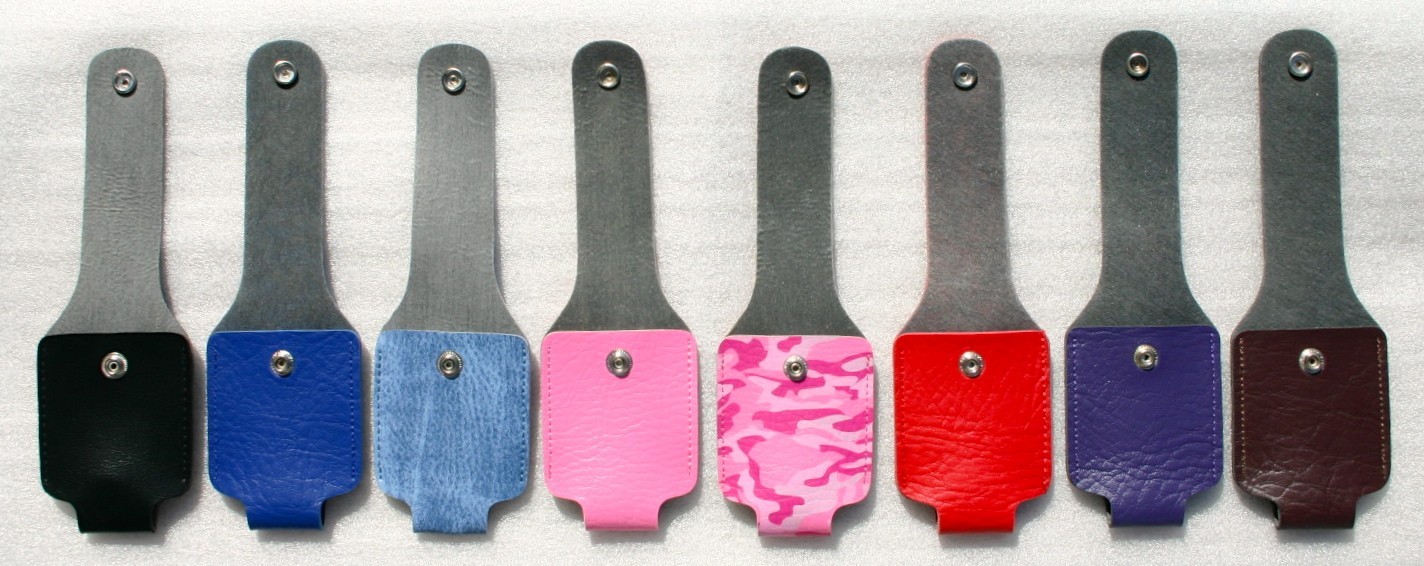 2 oz  leatherette case pepper spray holster ONLY with belt clip