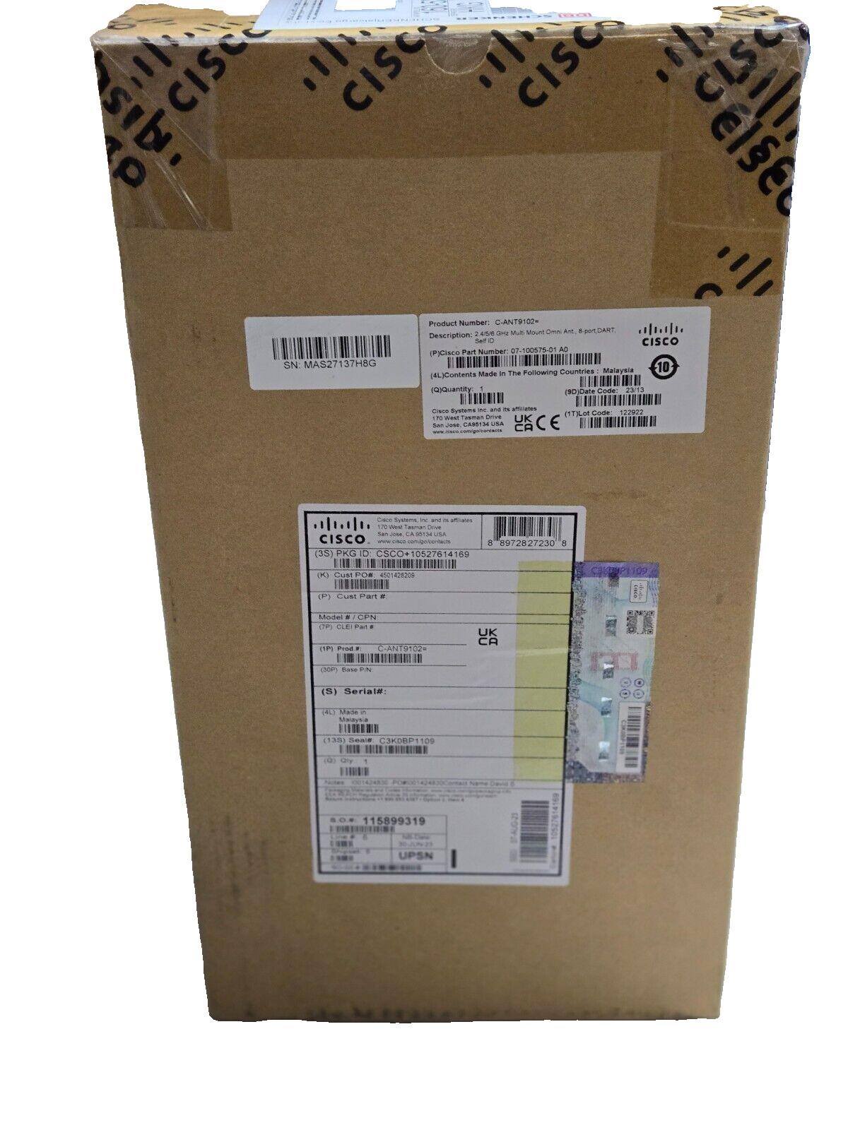 Cisco C-ANT9102 Omni Directional Dual Band Antenna Genuine OEM NEW