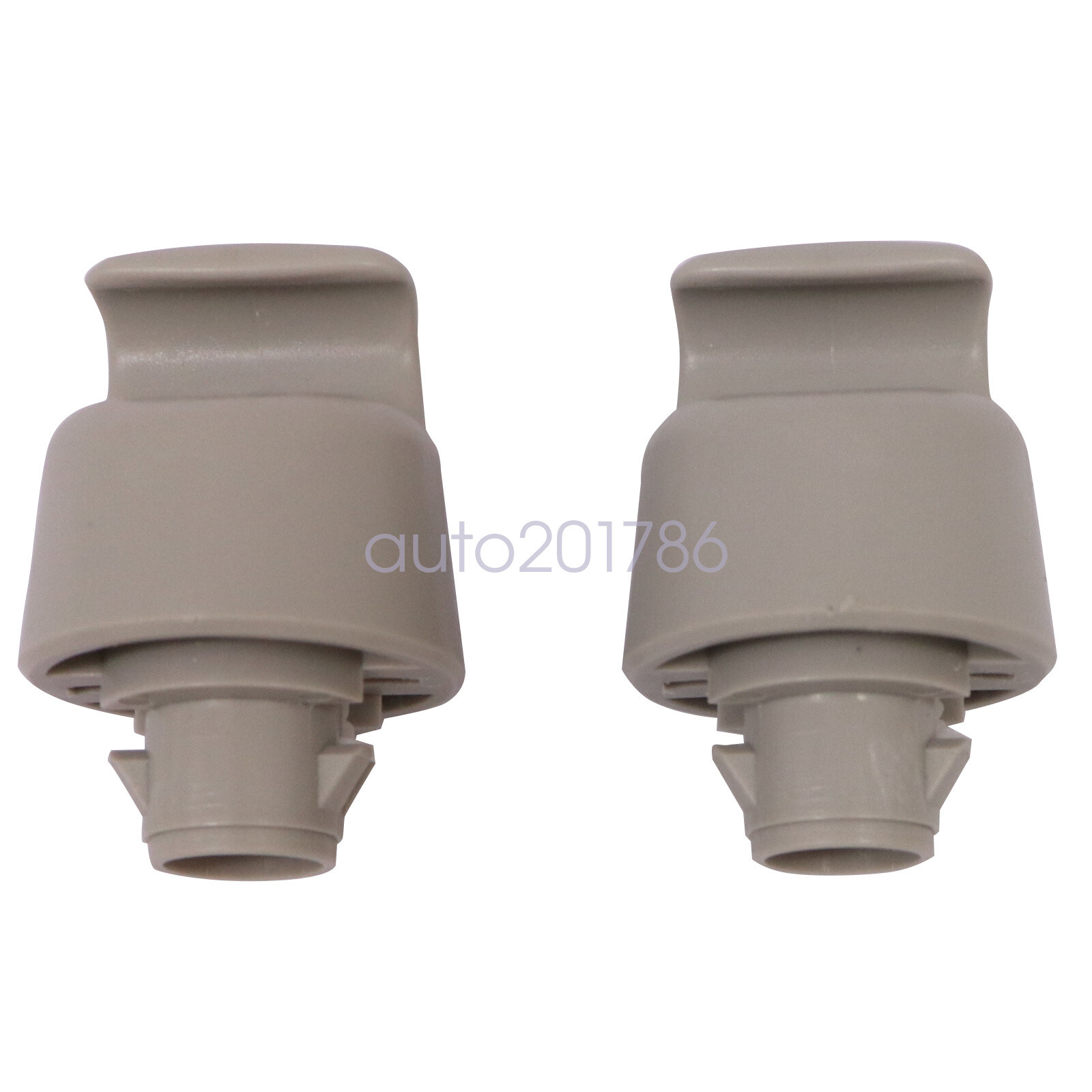 2X Sun Visor Bracket Clip For Nissan Murano Rogue Pathfinder Altima Grey