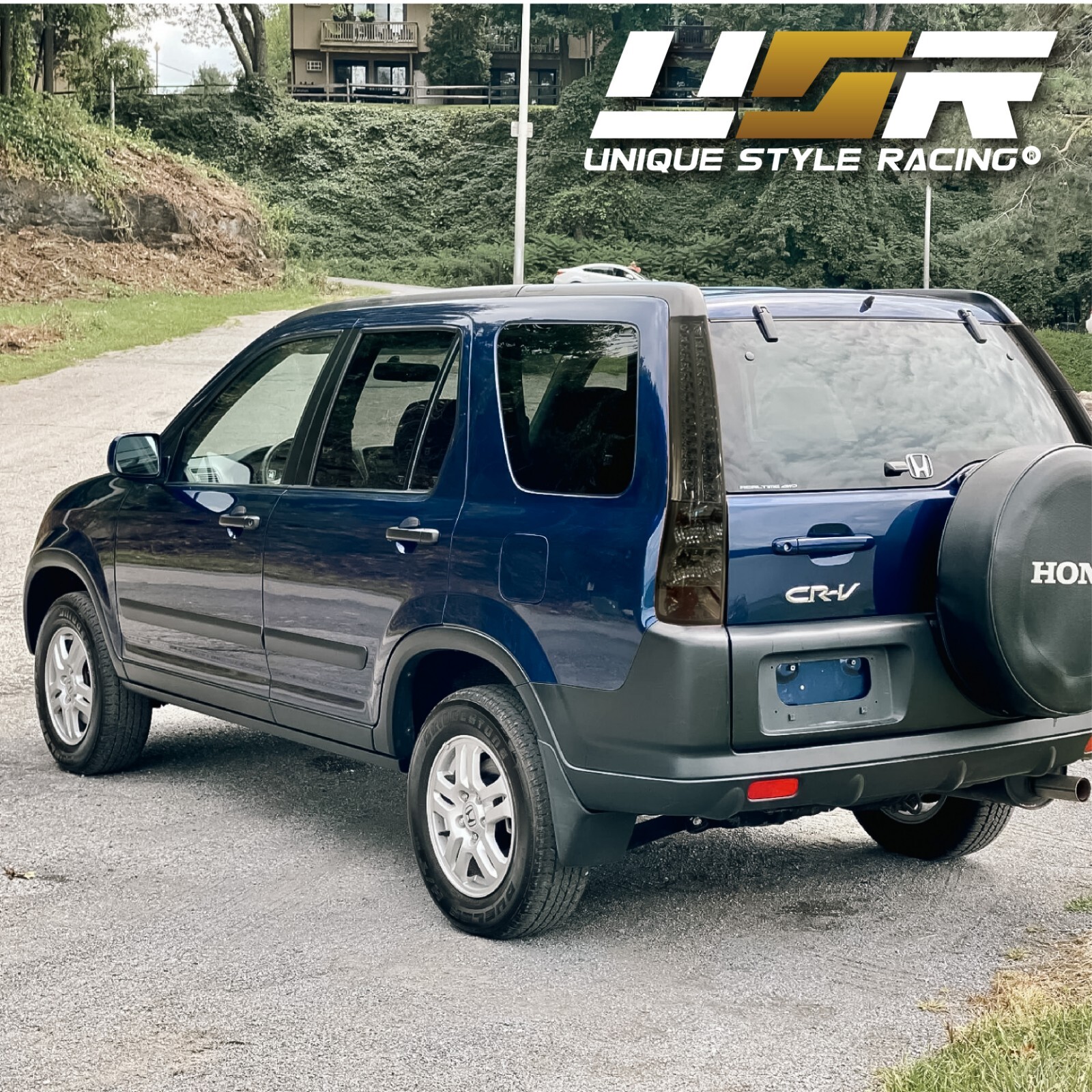 DEPO JDM Style Smoke LED Rear Brake Tail Light Pair For 2002-2006 Honda CRV CR-V