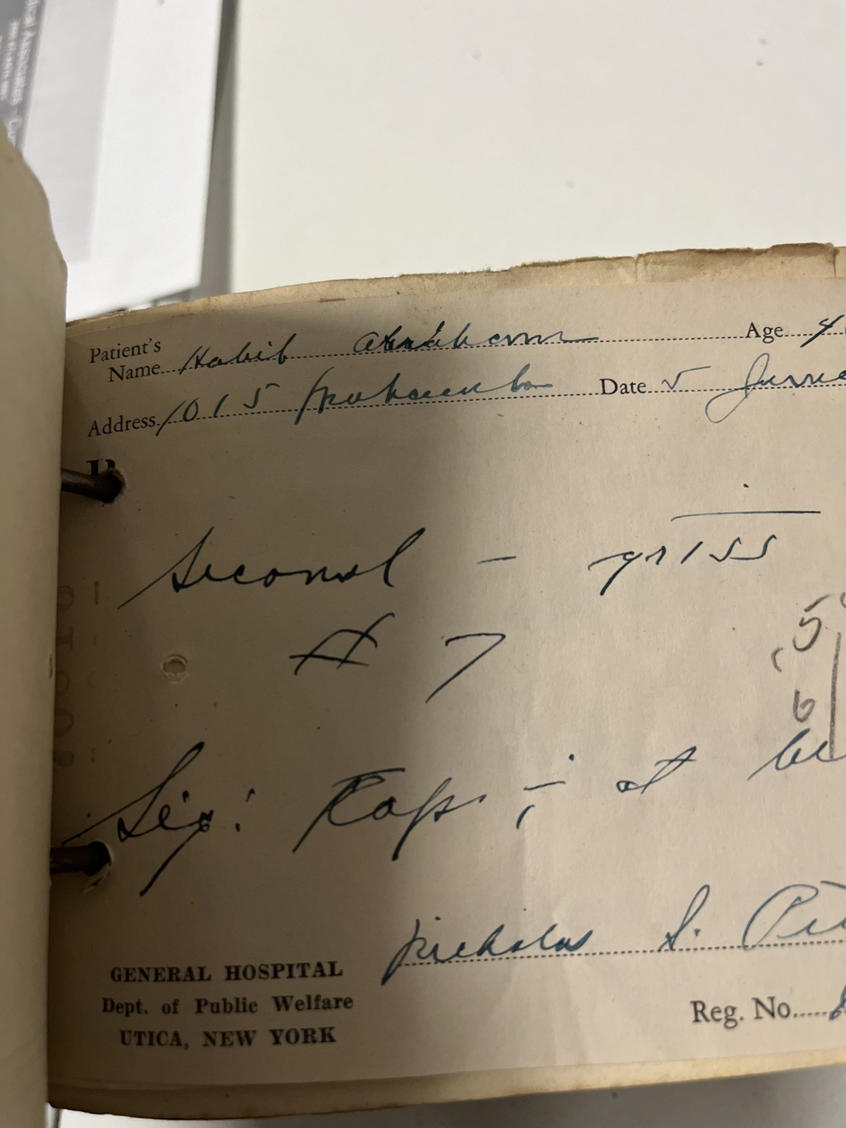 Prescription Rx Pad Book Paper Apothecary Druggist Pharmacy Medicine Vtg SAFEWAY