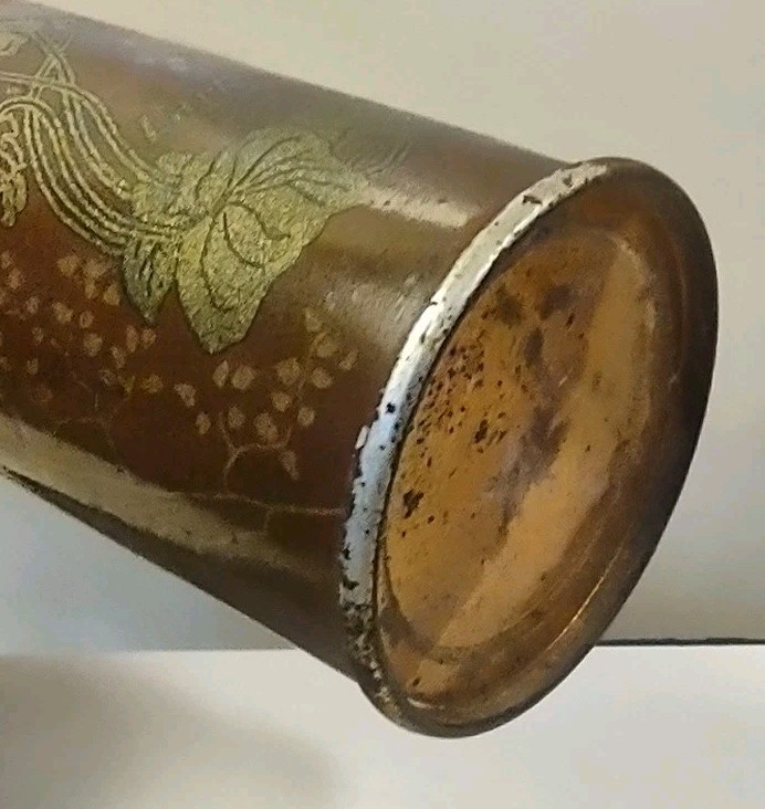 Antique Larkin Violet Talcum Powder Vanity Advertising Tin Buffalo NY