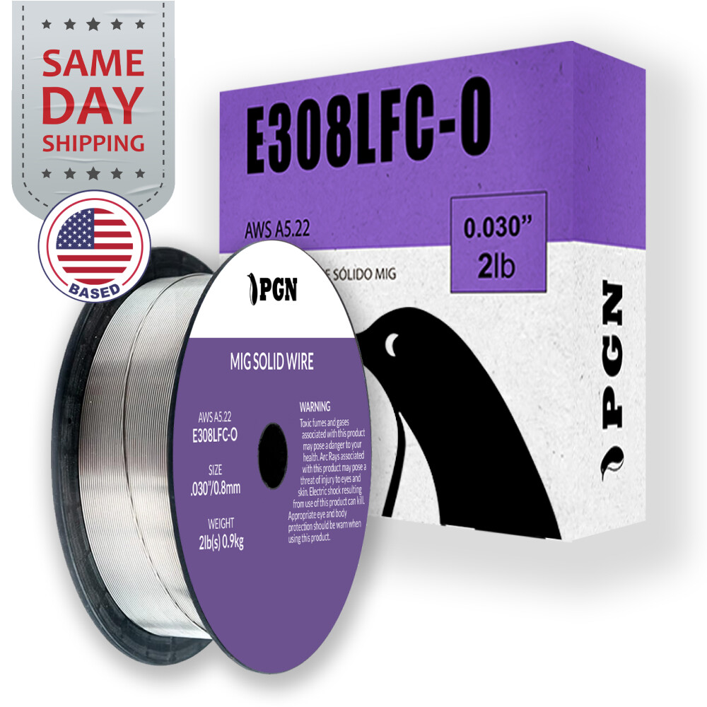 2-Lb E308LFC-O .030" Stainless Steel Flux Cored Wire - Gasless MIG Welding Wire