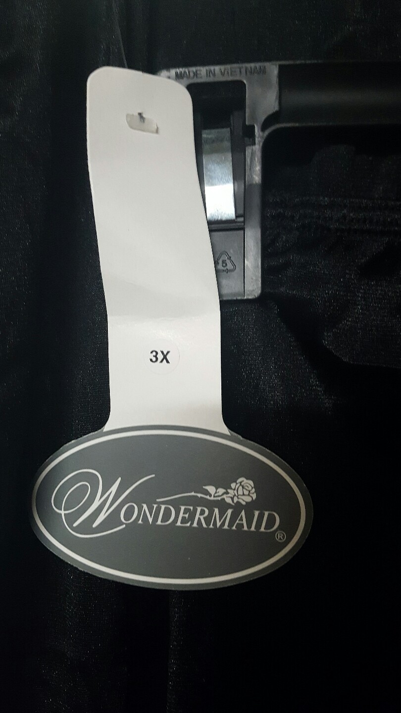 WONDERMAID Black Half Slip 20" Long Plus 3X 36 to 46" WAIST