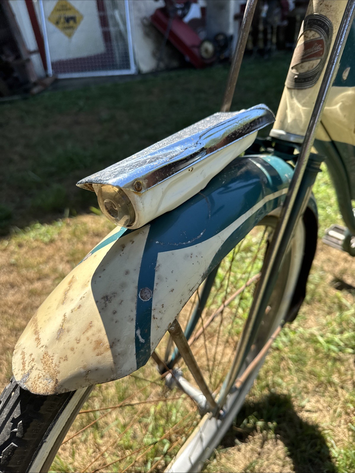 Vintage 1940s 50s Columbia Blue & White All Original Girls Bicycle
