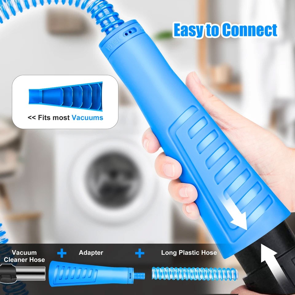 Dryer Vent Cleaner Kit Vacuum Attachment Hose with Lint Remover Cleaning Brush