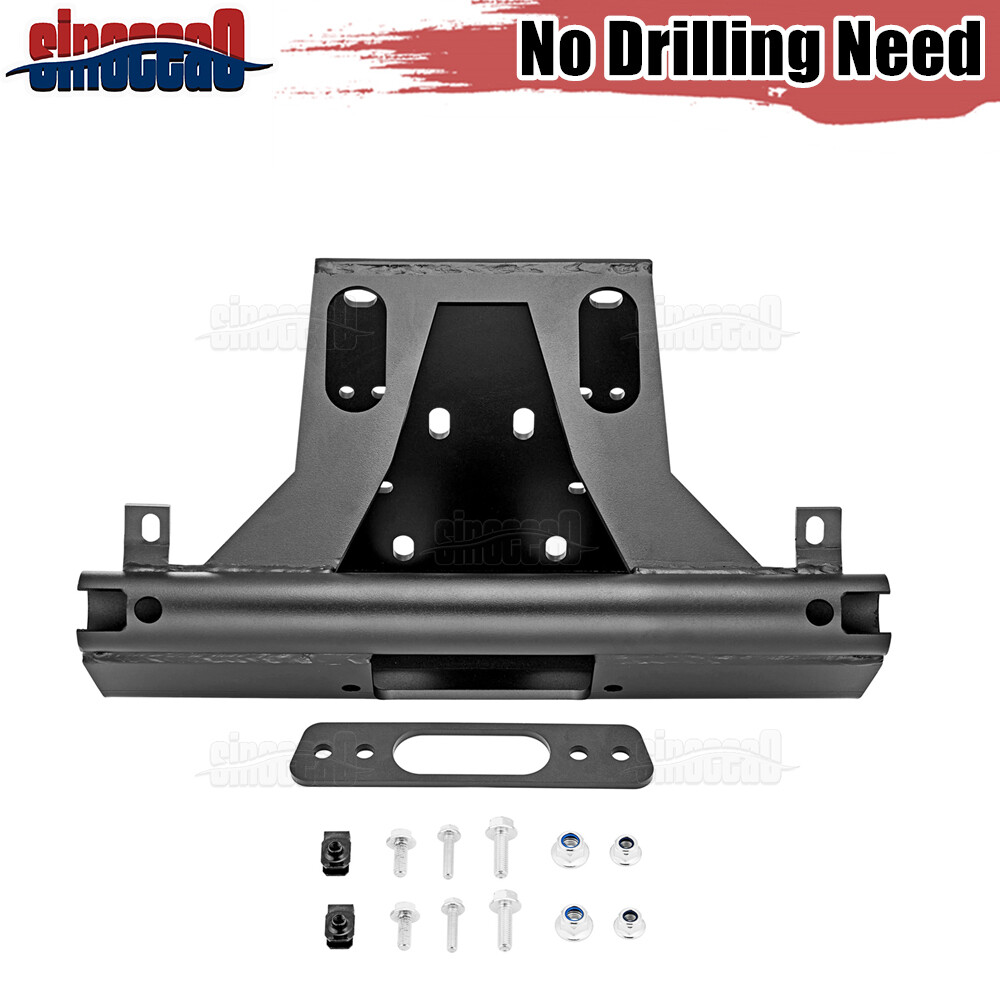 For Can-Am Maverick X3 Max RR Turbo 17+ UTV Steel Front Bumper Winch Mount Plate