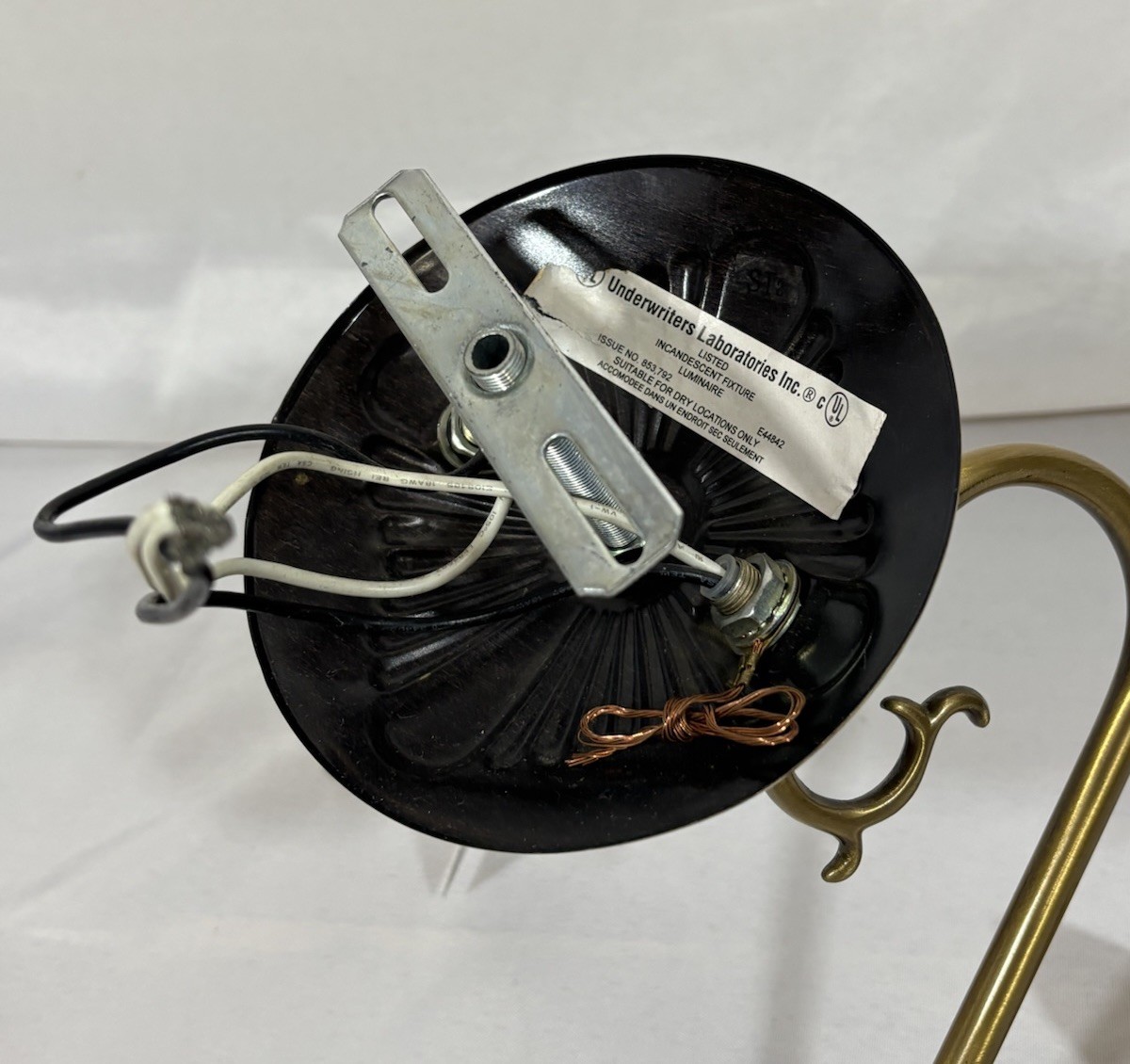 Vintage NOS Murray Feiss Brass Double Wall Sconce 12.5"W 2 Arm