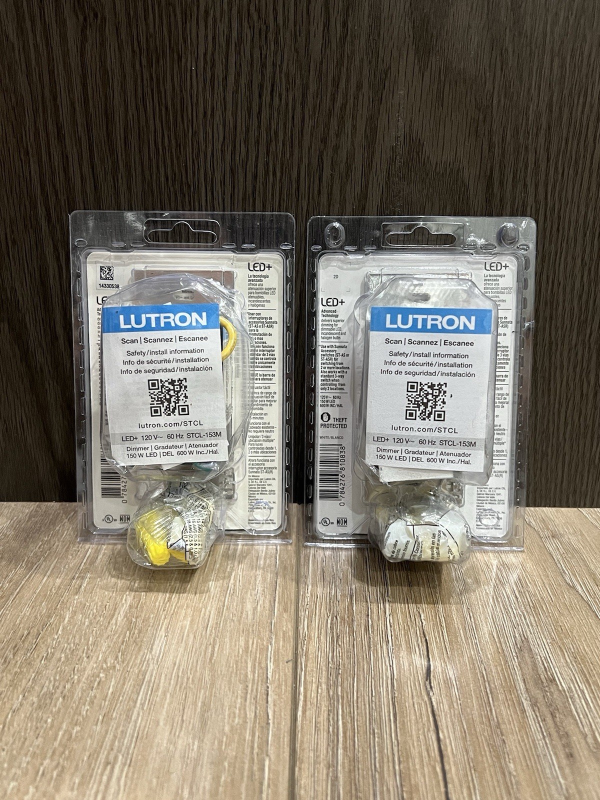 Lutron Sunnata LED+ Touch Dimmer - White (STCL-153MH-WH) Lot Of 2