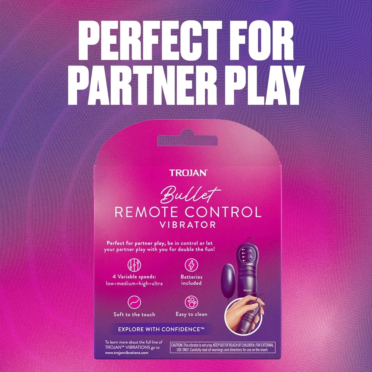 NEW! Trojan Multi-Speed Bullet Remote Control Vibrator - FREE SHIPPING