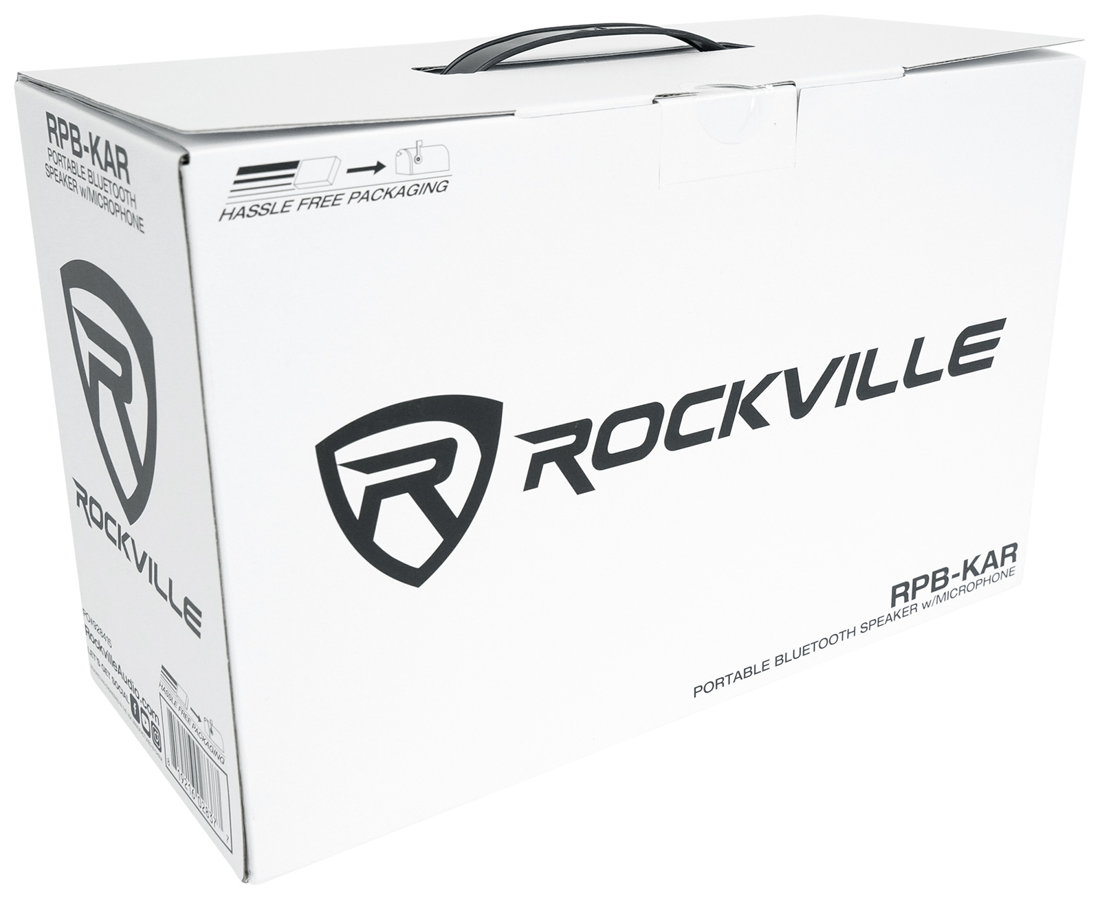 Rockville RPB-KAR Portable Bluetooth Speaker + Karaoke Microphone + Party LED's