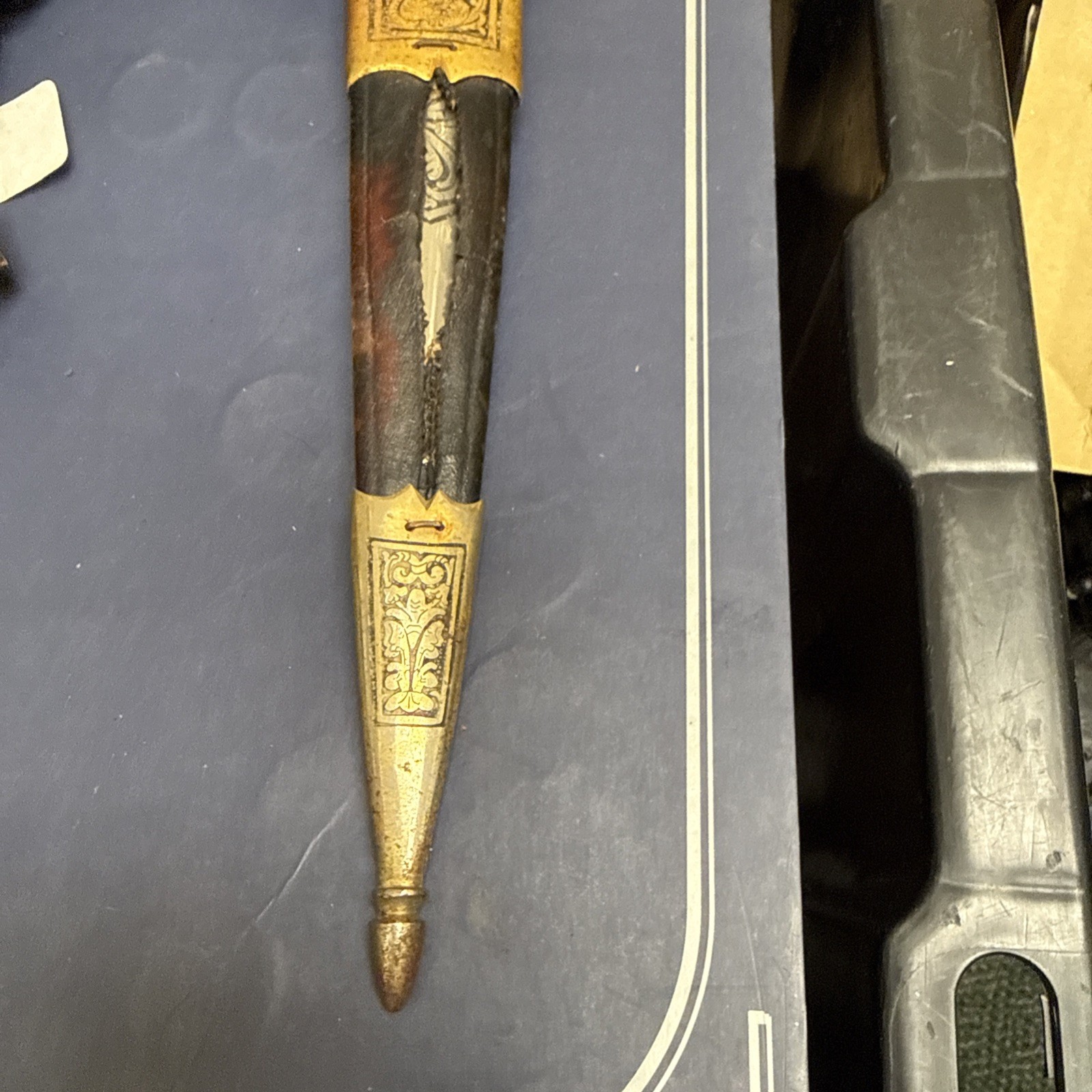 ANTIQUE TOLEDO SPANISH PLUG BAYONET DAGGER