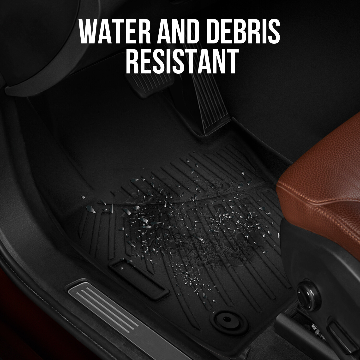 Floor Mats For 2021-2025 Chevrolet Suburban & 2021-2025 GMC Yukon XL All-Weather