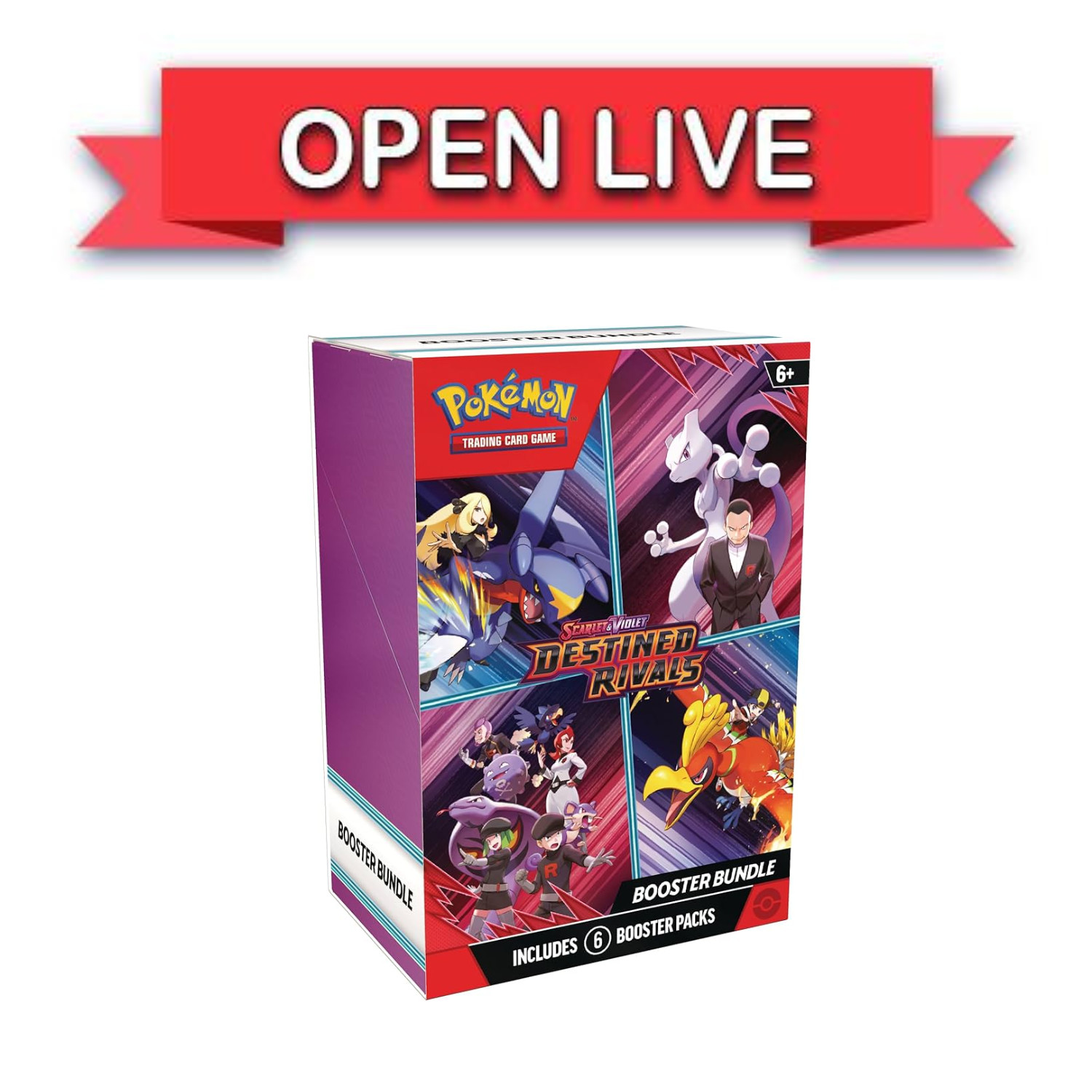 Open Live Destined Rivals Booster Bundle Pokemon TCG English