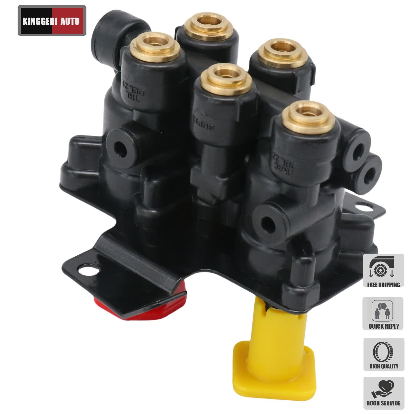 For Volvo VNL Dash Valve Dual Park Brake With 5 Ports 24340522 21315044 K035691