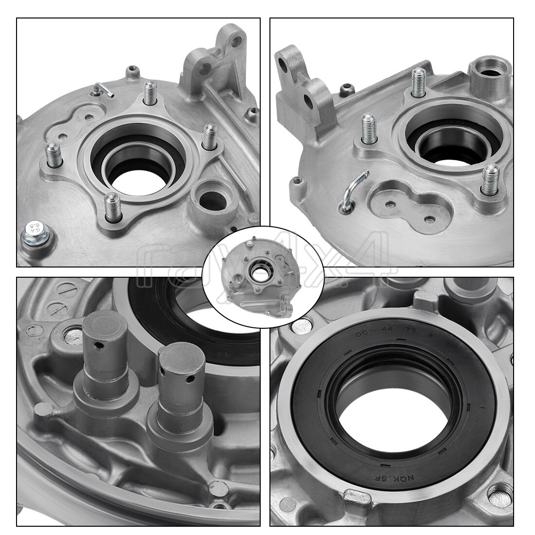 Rear Brake Drum Hub Plate Cover Seals Kit for Honda Rancher 420 TRX420FE/FM 4x4