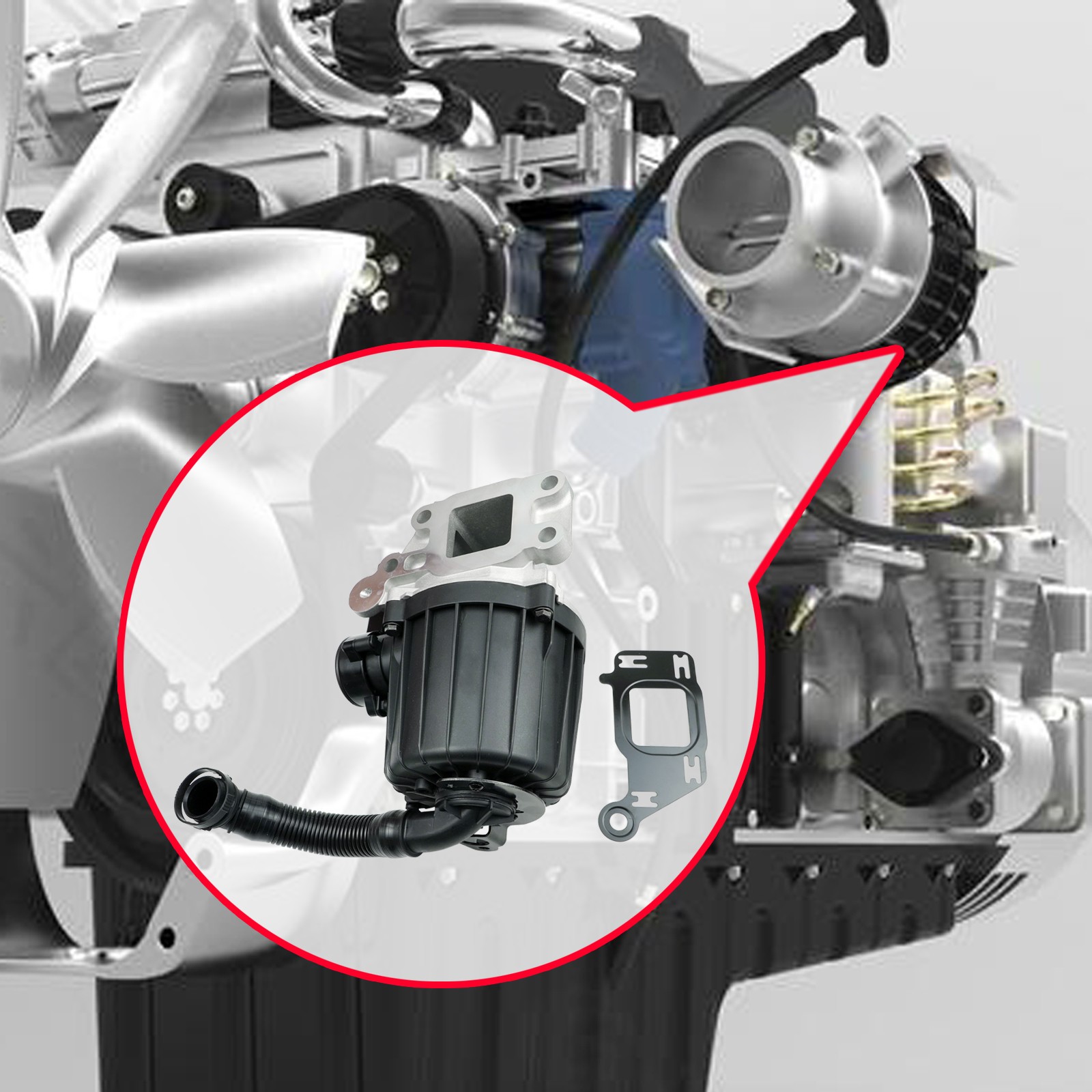 A4720108262 Crankcase Vent Separator Kit For Detroit DD13/15 Mack MP8 10-Present