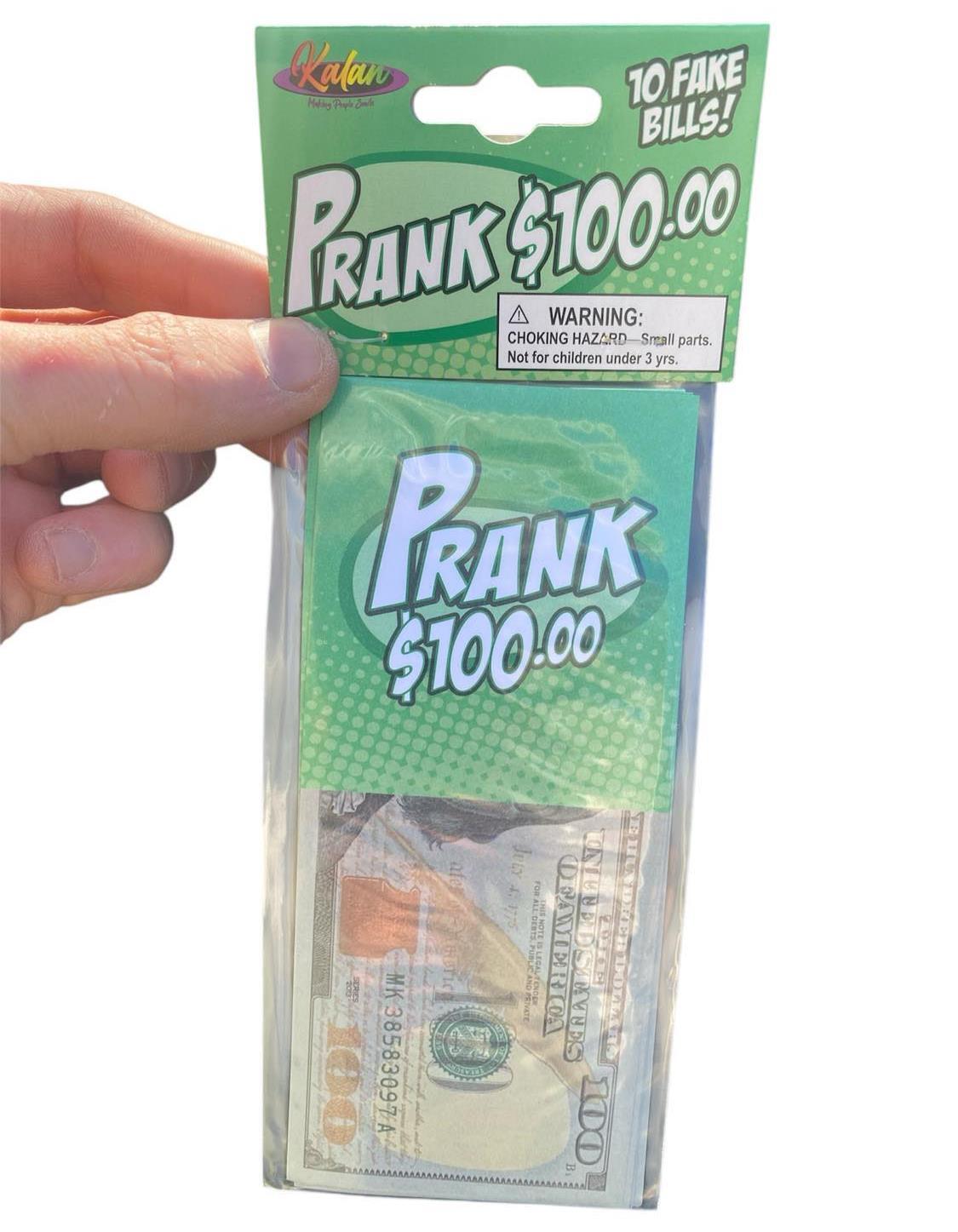 10-Pack Fake $100 Bills – Prank Money Gag Joke Phoney Play Cash Grab Trick