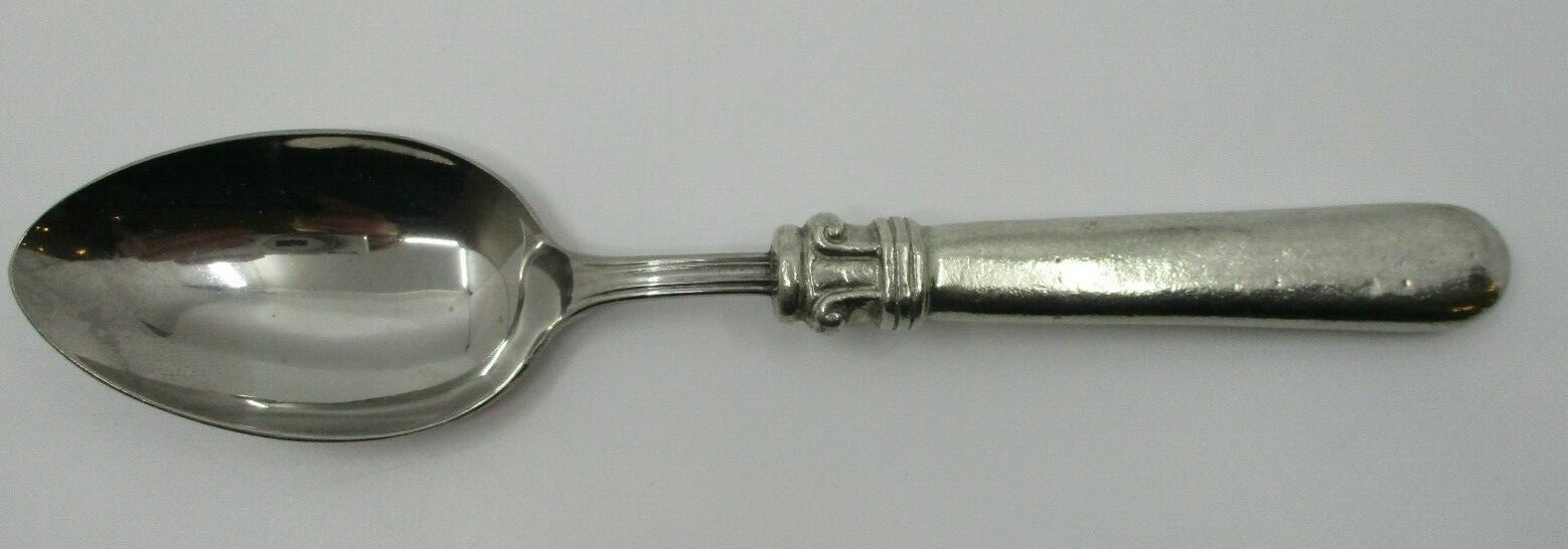 VALPELTRO PEWTER PALAZZO PLACE / OVAL SOUP SPOON - 8 1/8'' - 11O