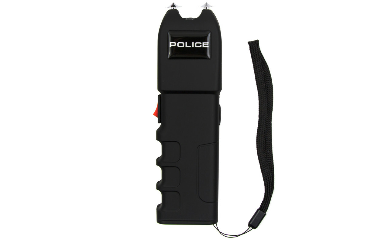 POLICE Stun Gun 928 700 BV Heavy Duty Rechargeable LED Flashlight Black