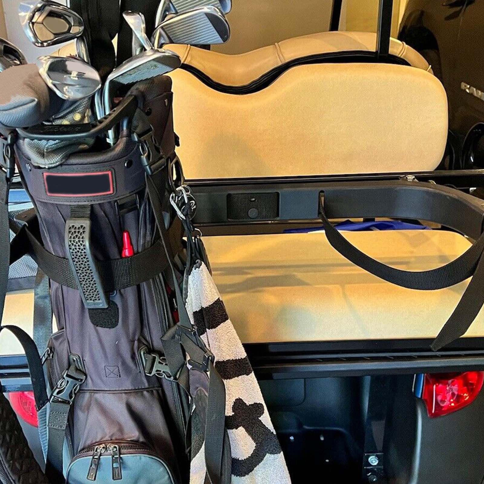 Universal Golf Bag Holder Bracket Attachment Cart Rear For EZGO Club Car Yamaha