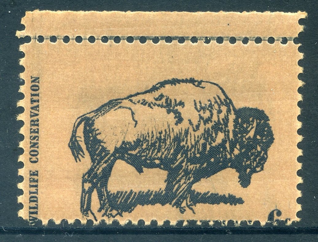 1392, 6¢ Buffalo Misperf Single, Mint NH