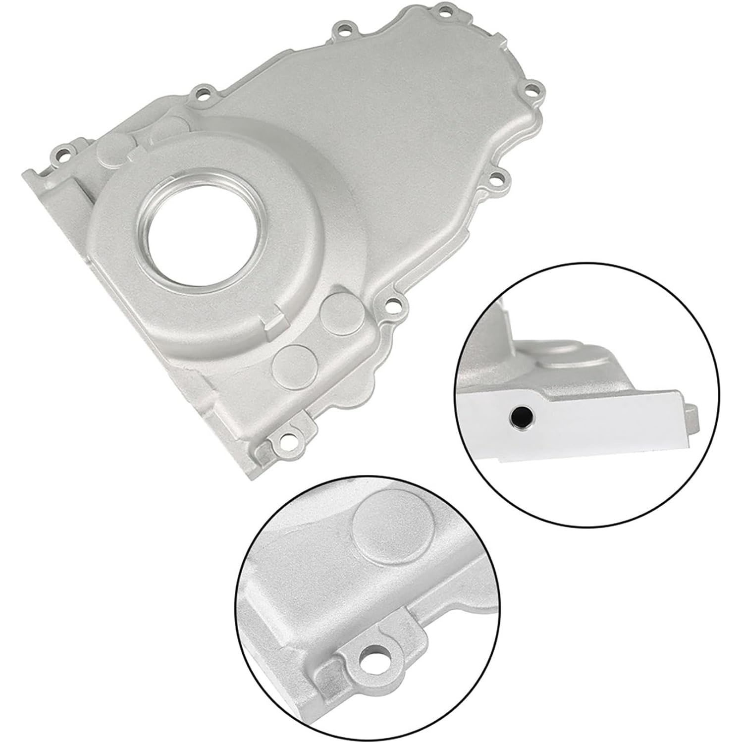 Aluminum LS Timing Cover 12561243 Set Replacement for Gen III LS1 LS6 4.8L 5.3L