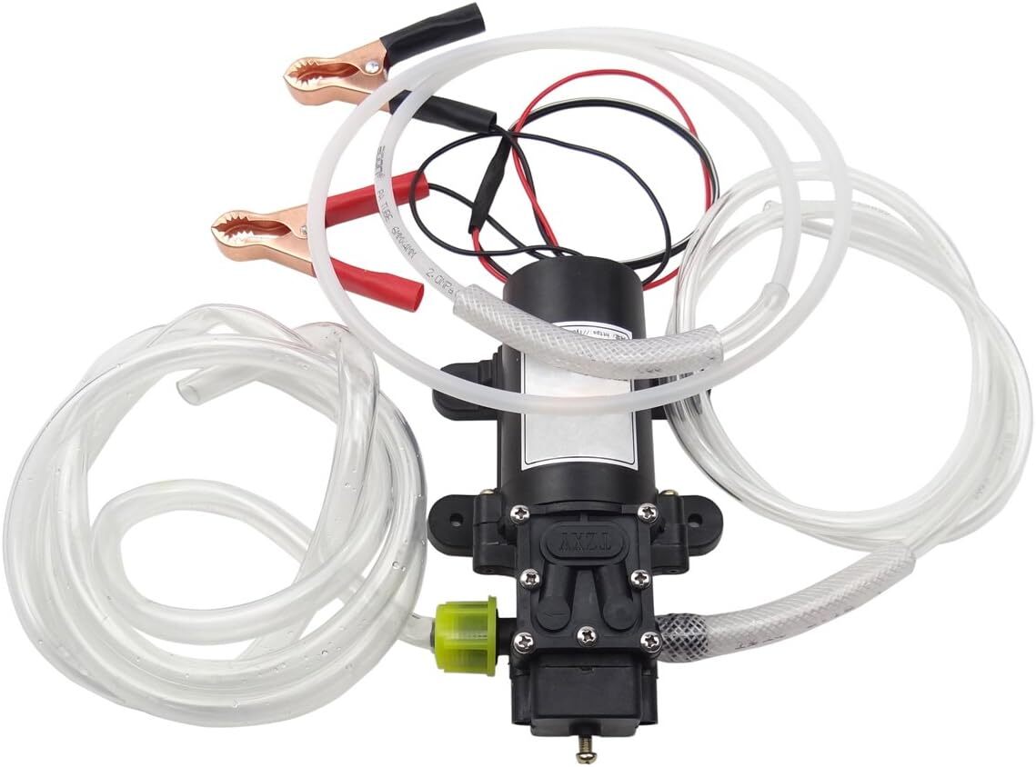 DC 12V 5L Transfer Pump Extractor Fast Change Oil Fluid Scavenge Suction Vacuum