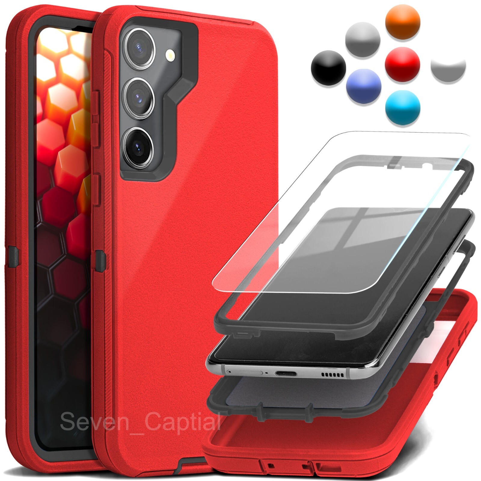 For Samsung Galaxy S23 S22 22 21 Ultra Shockproof Protective Rugged Case Cover