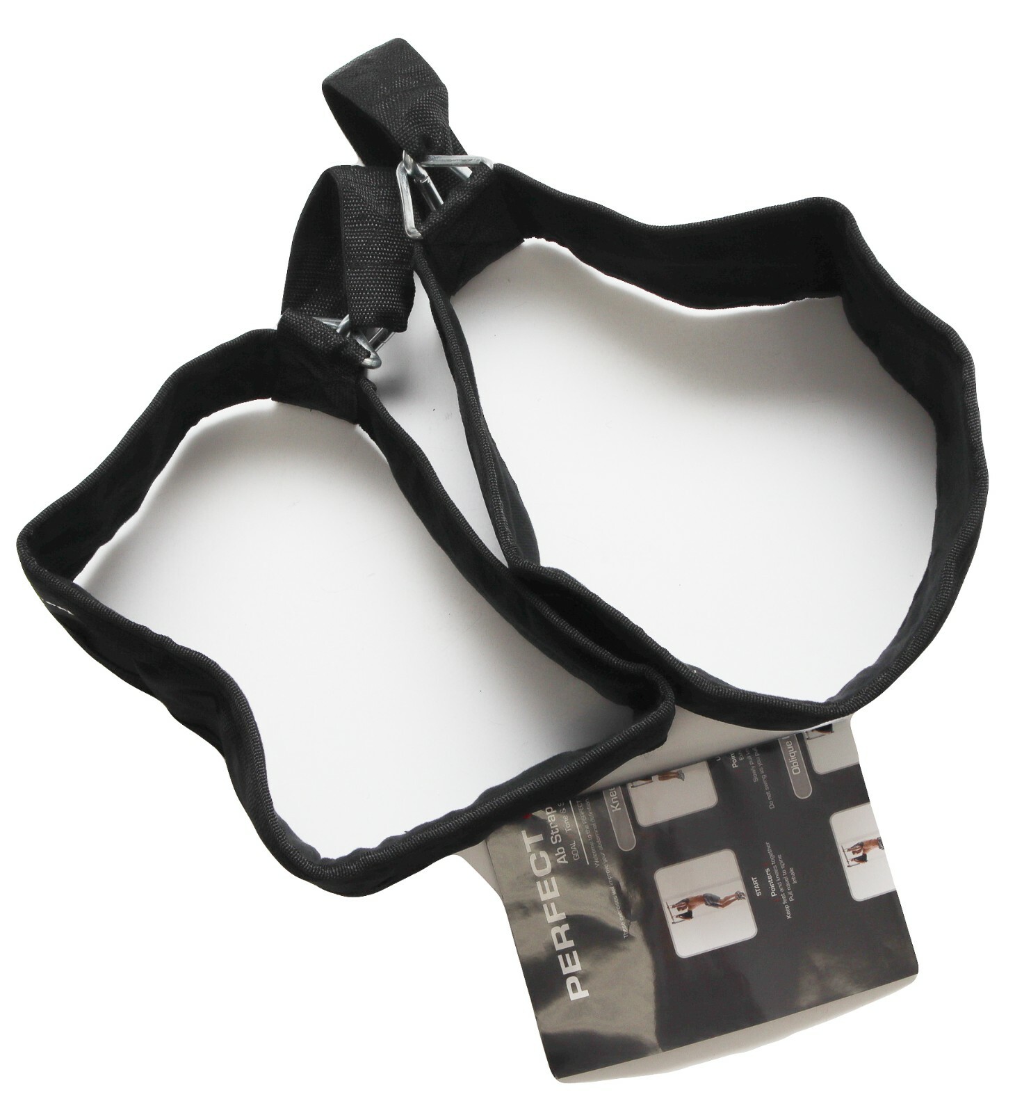 New Ab Straps Black Perfect Pull Up Work Out Crunch Leg Lifts Core Home Workout