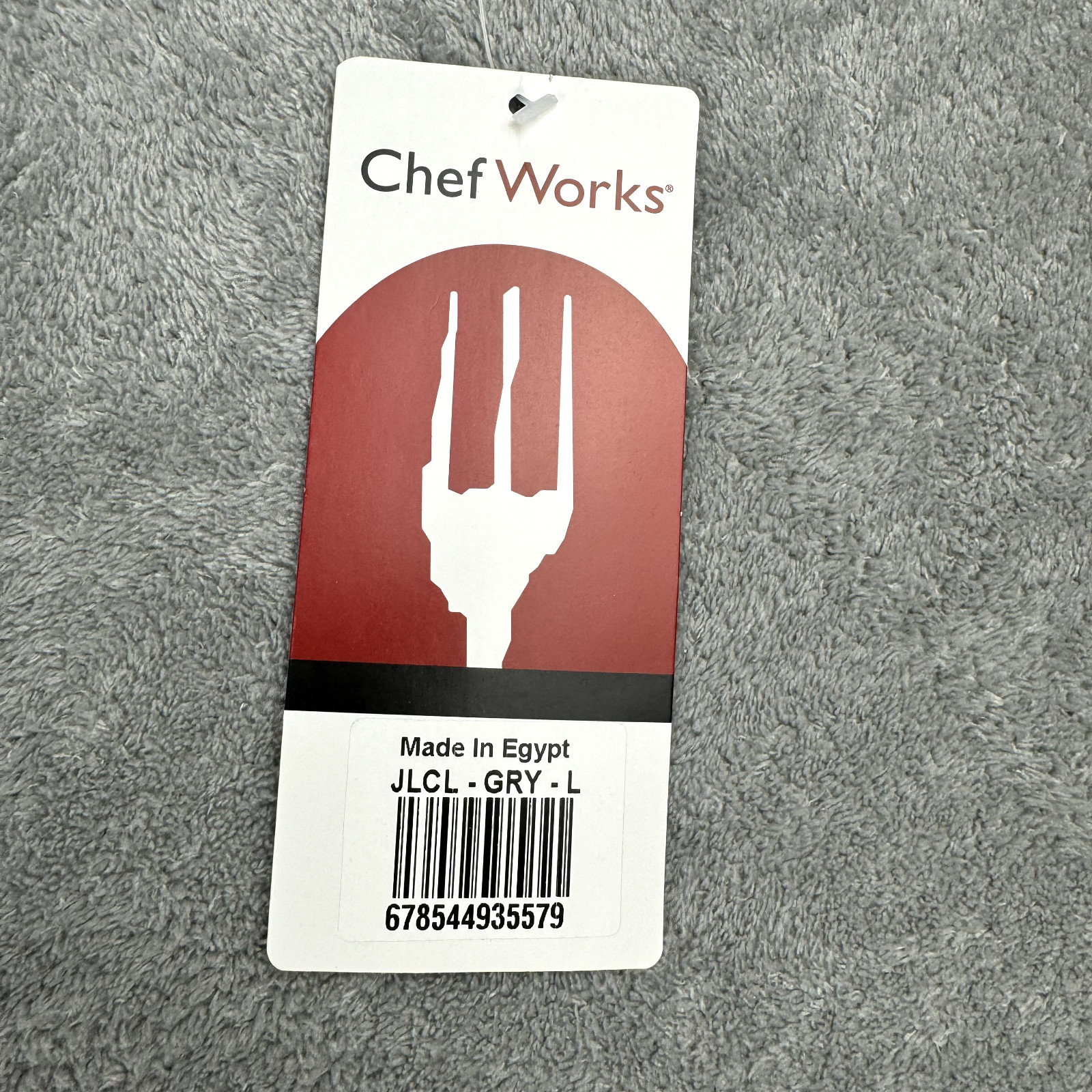 Chef Works Panera Bread Men's Large Gray Button Up Work Shirt