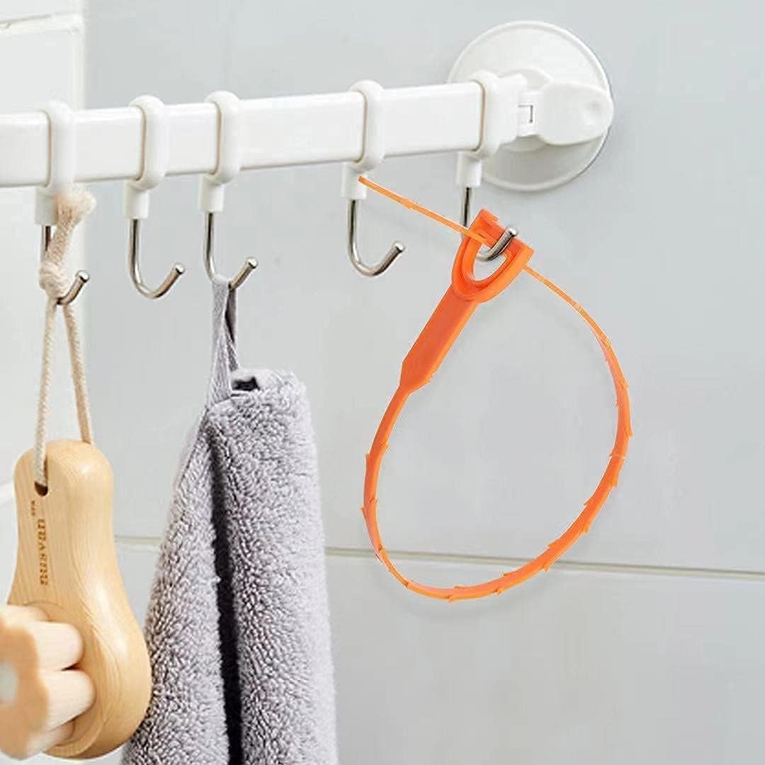 Drain Hair Cather 5 pcs 20 Inch Drain Snake Shower Drain Hair Trap Clog Remover