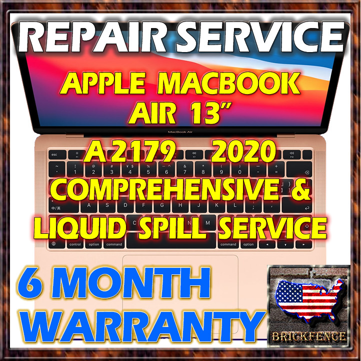 MACBOOK AIR 13" A2179 2020 LAPTOP 820-01958-A LOGIC BOARD REPAIR & LIQUID SPILL