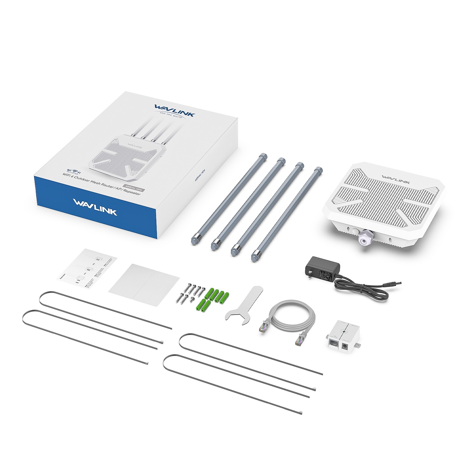 WiFi 6 Internet Signal Booster Outdoor AX3000 Long Range WiFi Extender AX1800