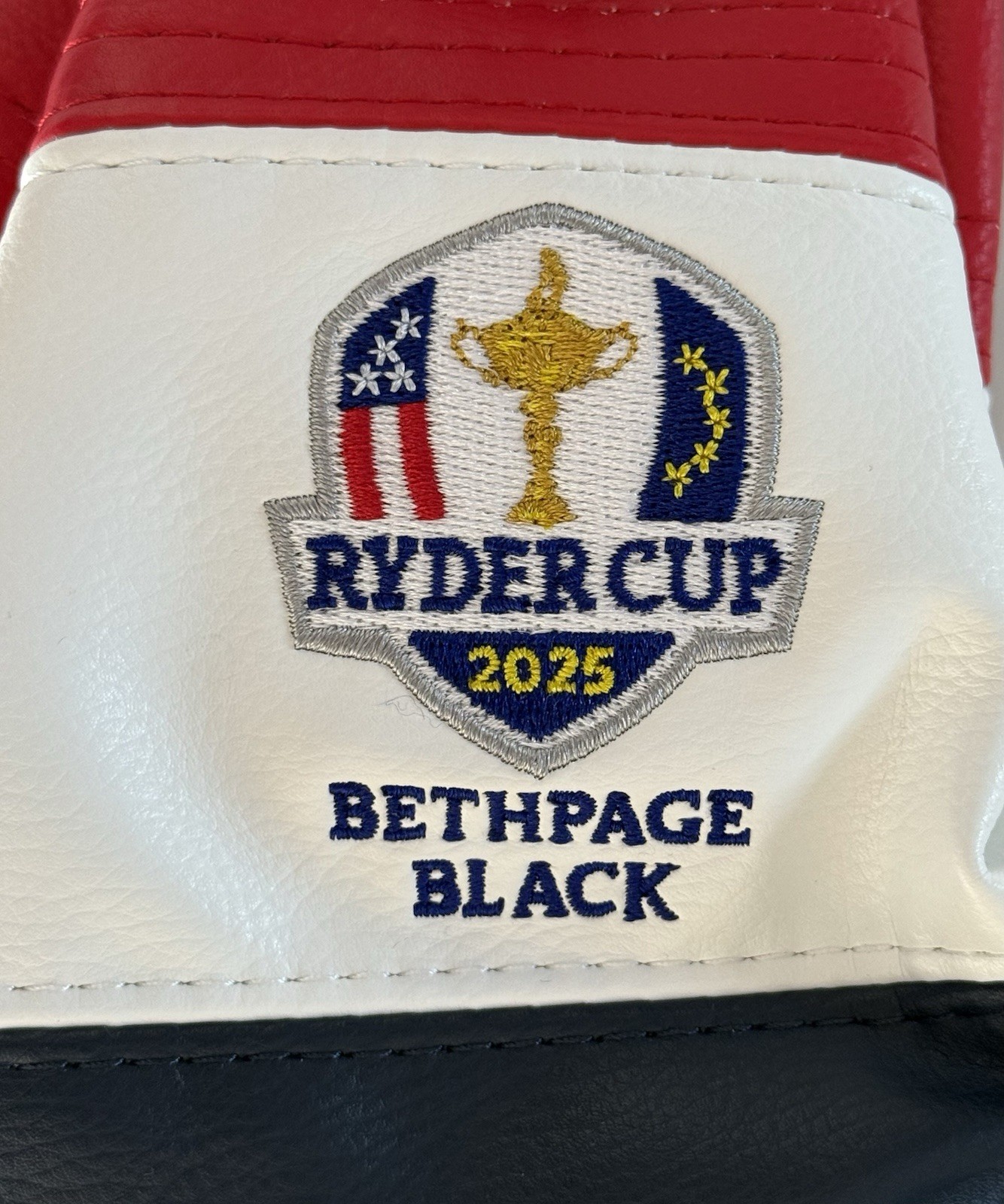 2025 Ryder Cup Valuables Pouch Bethpage Black golf with drawstring team USA new
