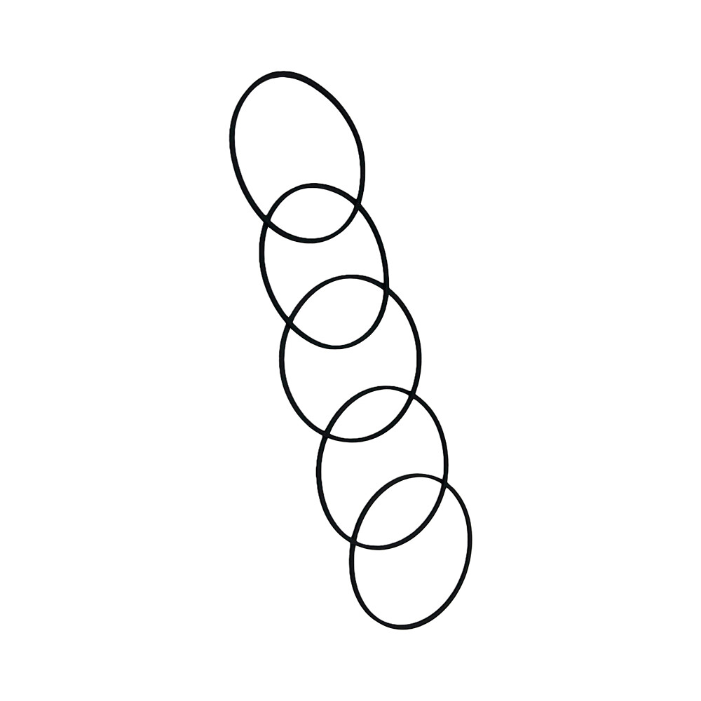 5pcs/set New Belts for SONY TC-WE305 TCWE305 Dual Deck Cassette Player