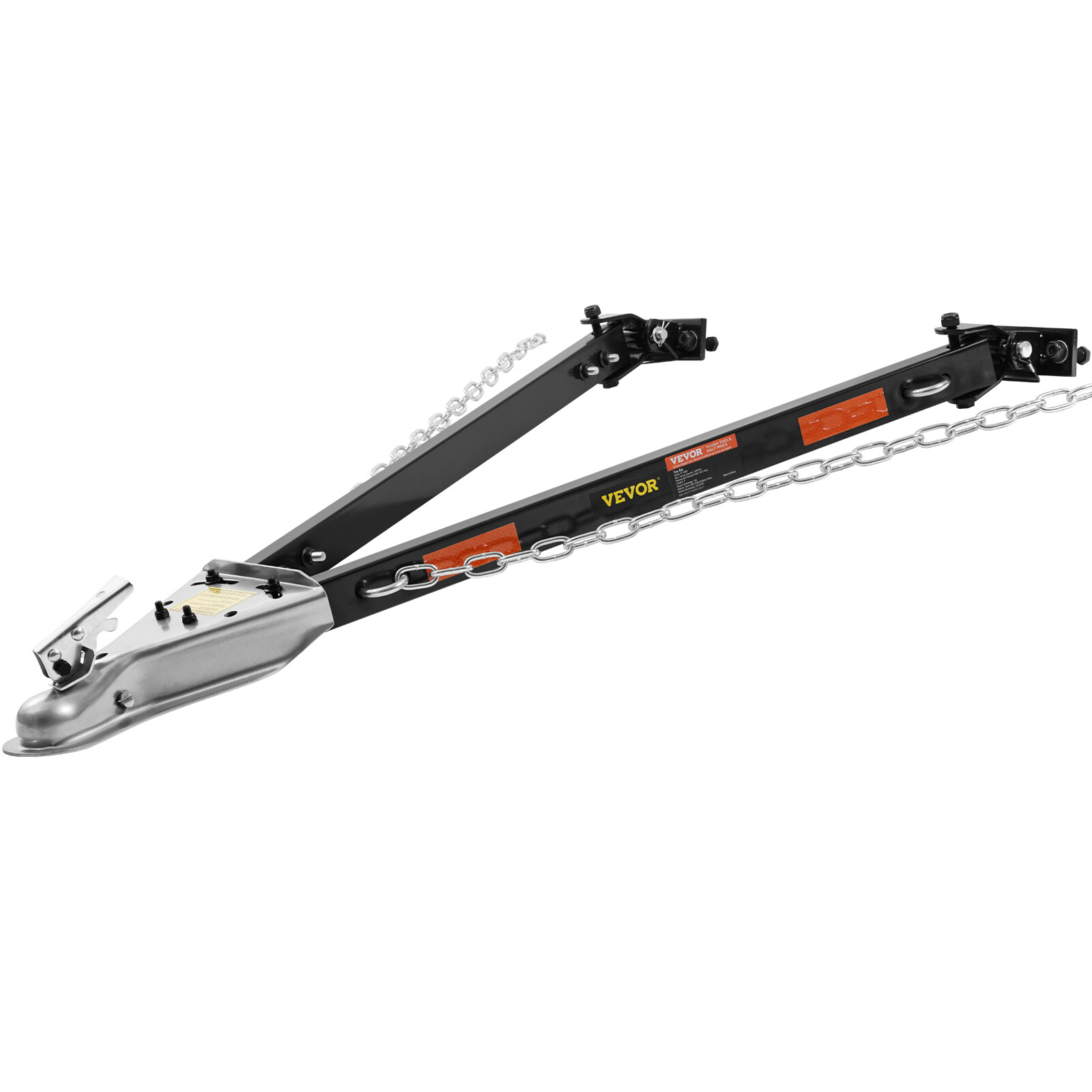 Tow Bar Bumper Mount Tow Bar 5500 lbs Fits 2-inch Ball Hitch with Chains